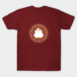 Zen Guinea Pig Meditating Mandala T-Shirt